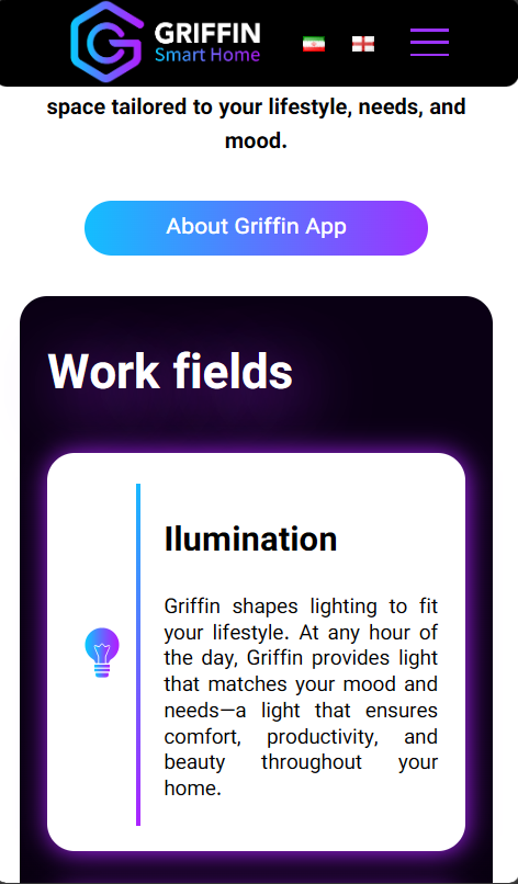 Griffin BMS Website Development Project | home-page |Mahan-Tech project