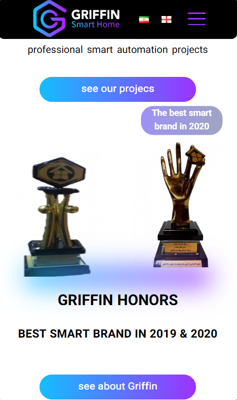 Griffin BMS Website Development Project | home-page |Mahan-Tech project
