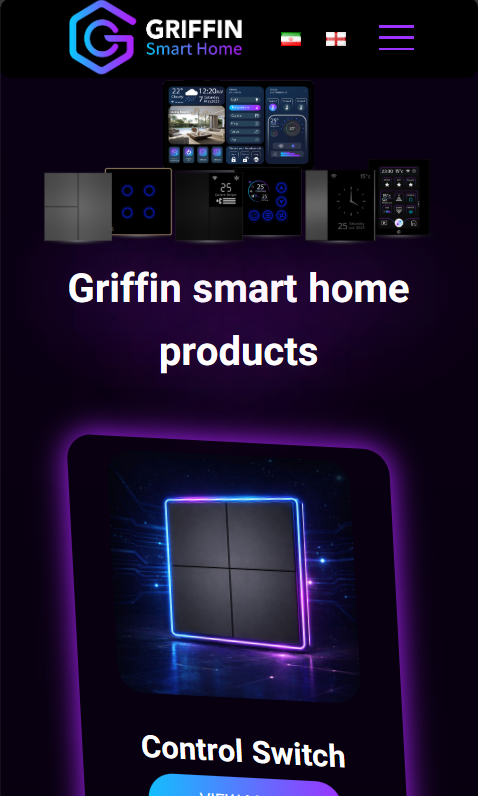Griffin BMS Website Development Project | shop | Mahan-Tech project