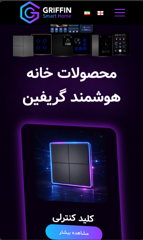 پروژه طراحی سایت Griffin BMS برگه فروشگاه |پروژه ماهان تک